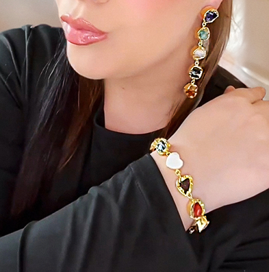 Heart and Stone Bracelet