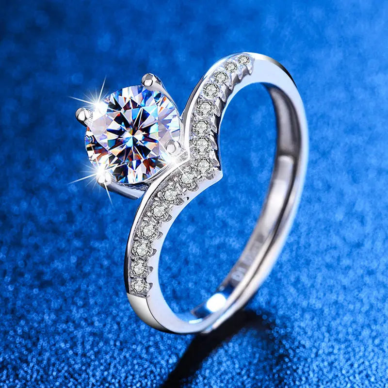 Sparkling Tiara Engagement Ring shopatclassy5 shopatclassy5 rings