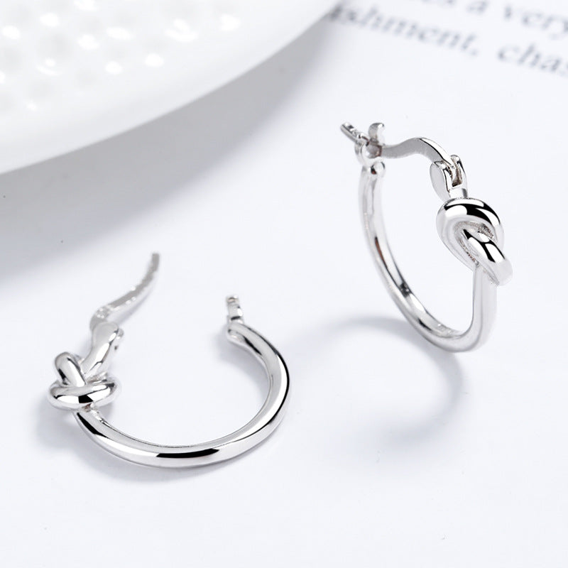 French Knot Hoop Earrings