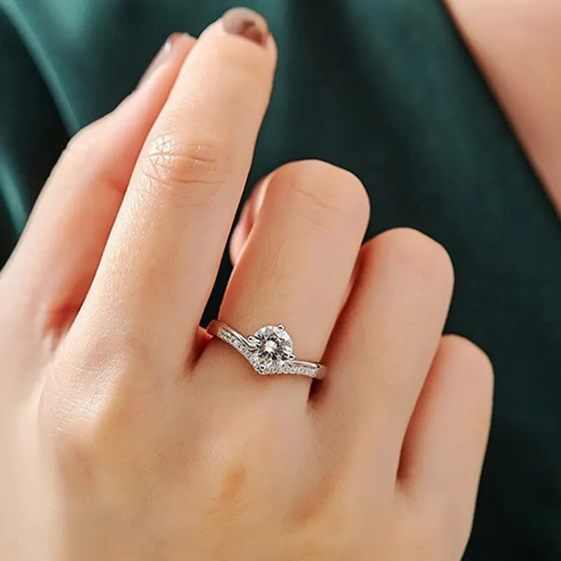 Sparkling Tiara Engagement Ring shopatclassy5 shopatclassy5 rings