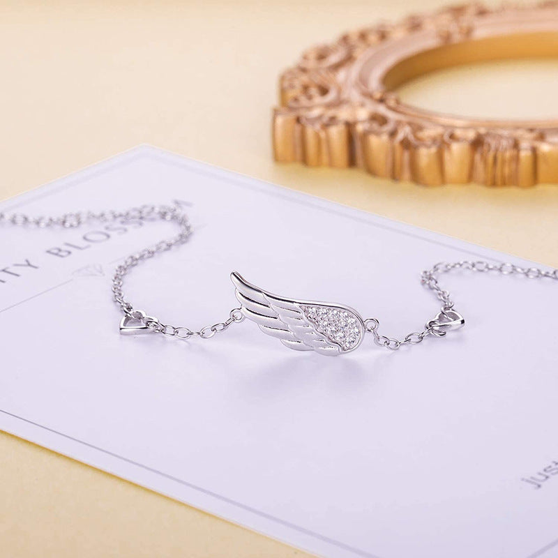 Silver Angel Wing Bracelet