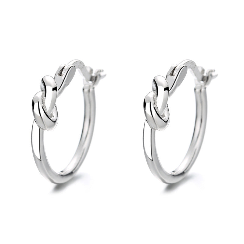 French Knot Hoop Earrings