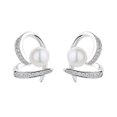 Perl Heart Earrings