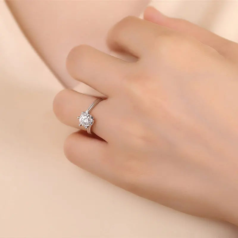 Sparkling Stone Engagement Ring shopatclassy5 shopatclassy5 rings