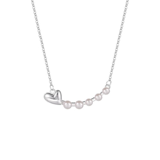 Heart Pearl Necklace