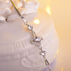 Crystal Clover Bracelet