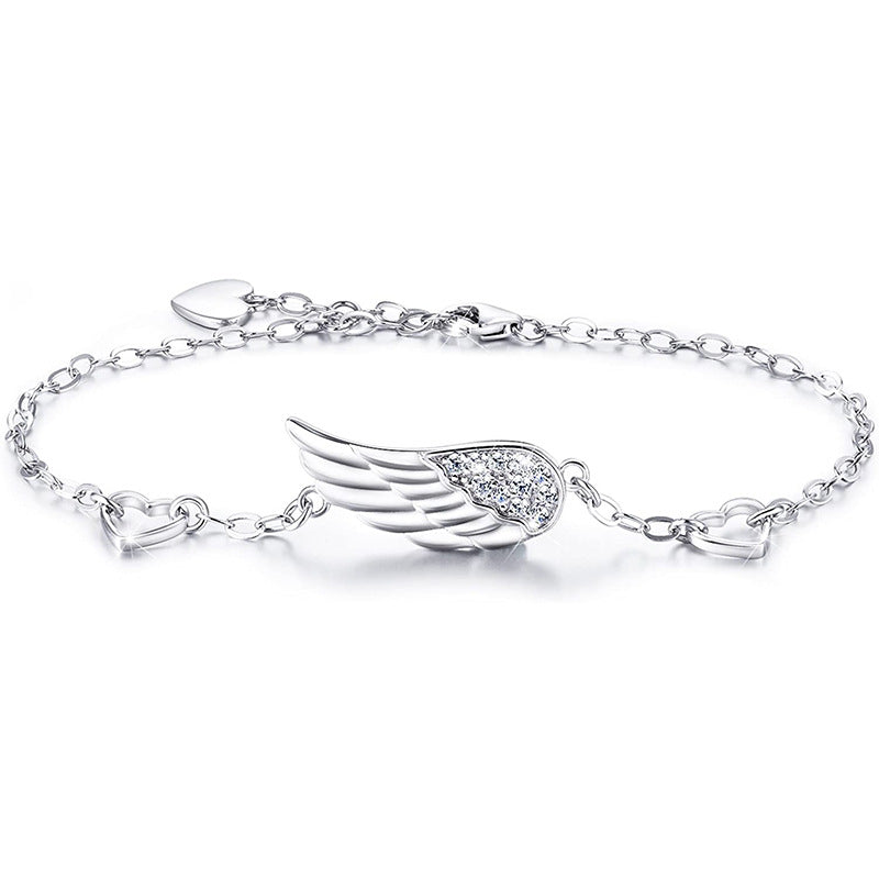 Silver Angel Wing Bracelet