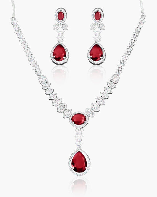 Pear cut Gem Necklace