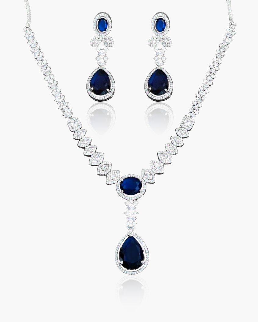 Pear cut Gem Necklace