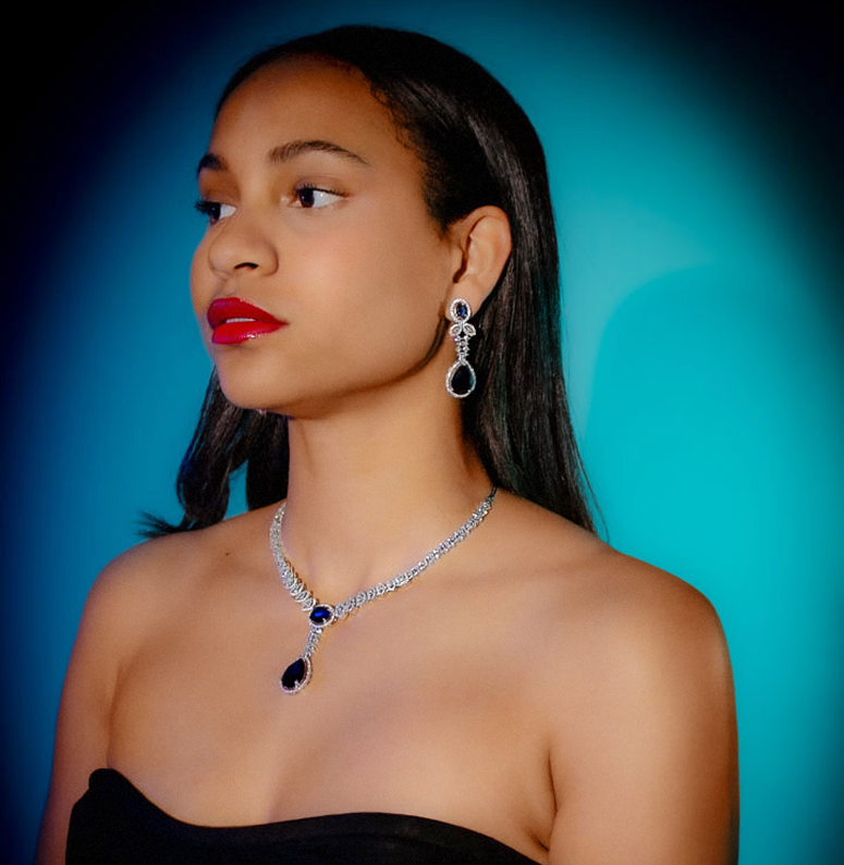 Pear cut Gem Necklace