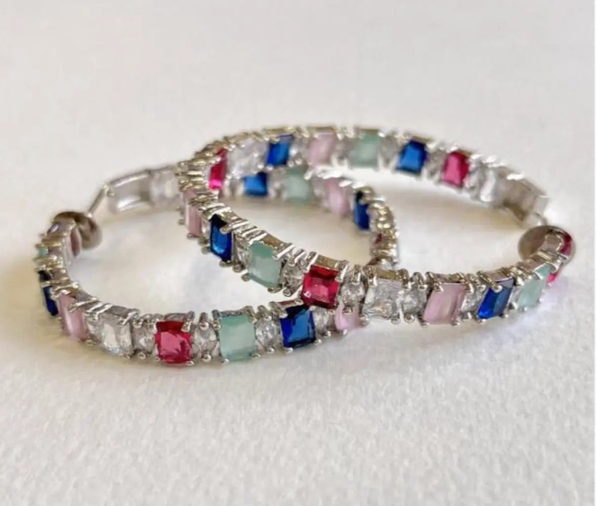 Polystud hoops- CZ - shopatclassy5