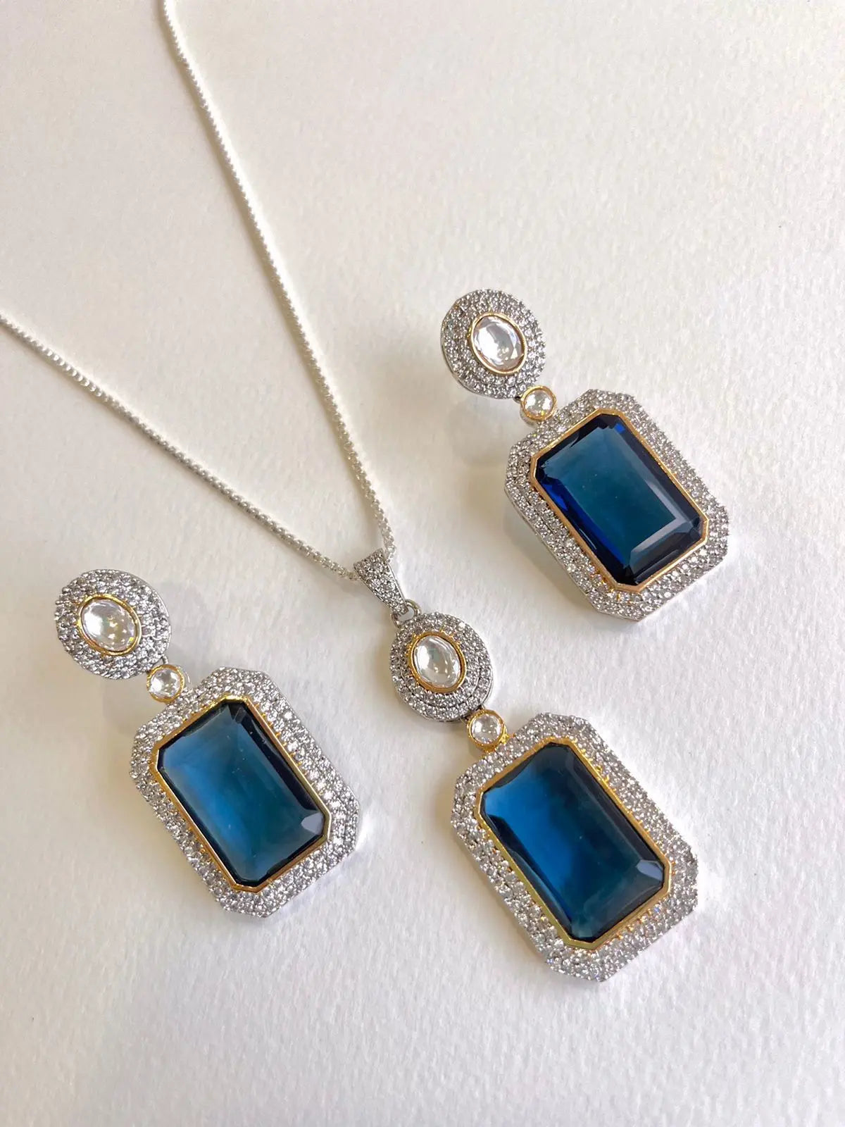 Prism Gem Pendant Set - shopatclassy5