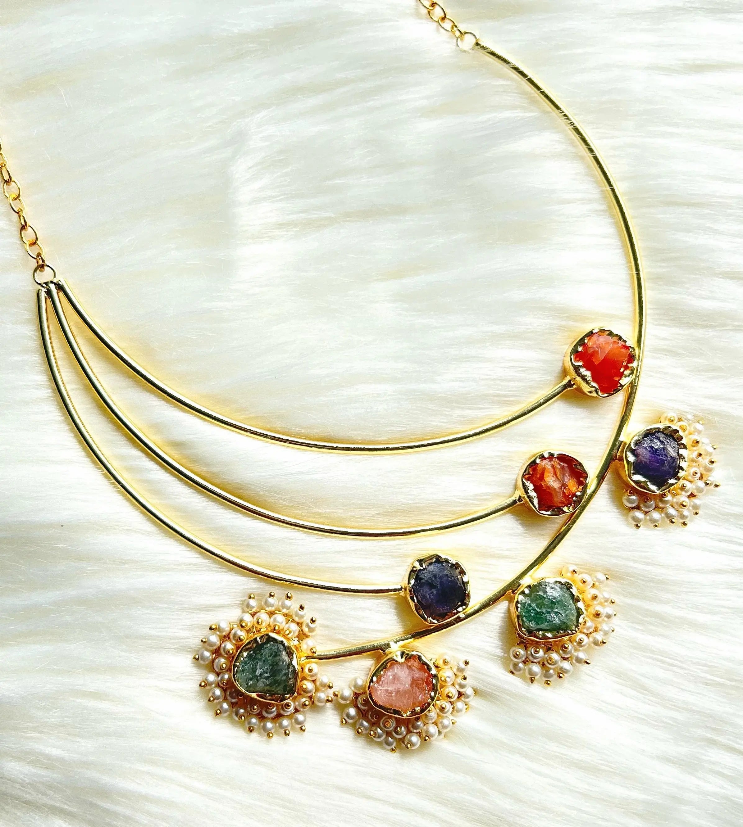 Hasli Pearl Necklace necklace My Store Orange