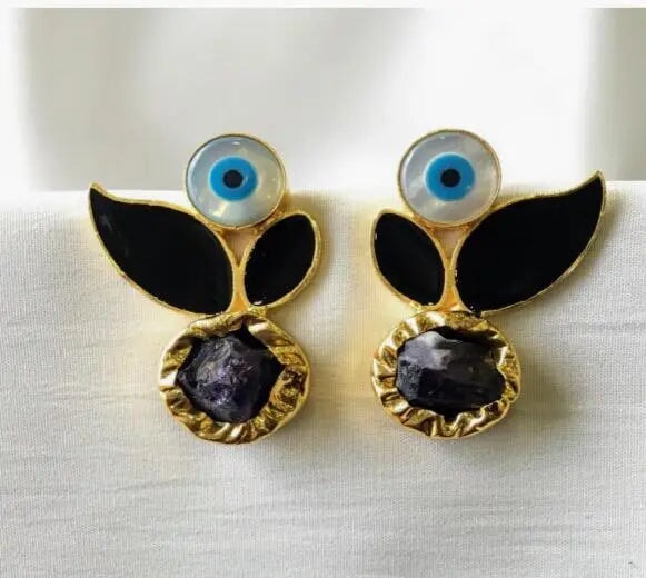 Evil Eye wingers earrings My Store black