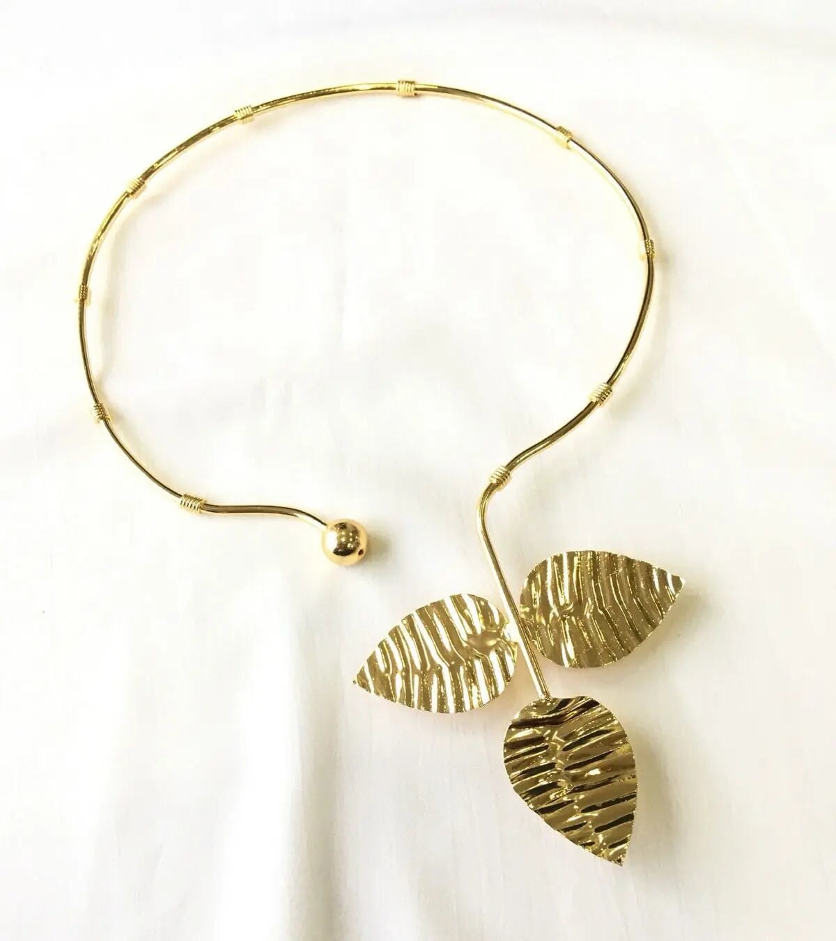 Petal Hasli Collar necklace My Store Gold Finish