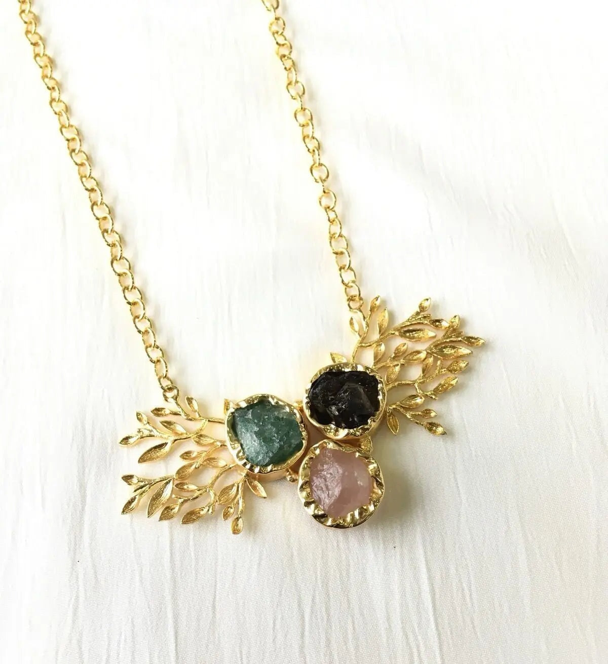 Angel wing Pendant necklace My Store tan