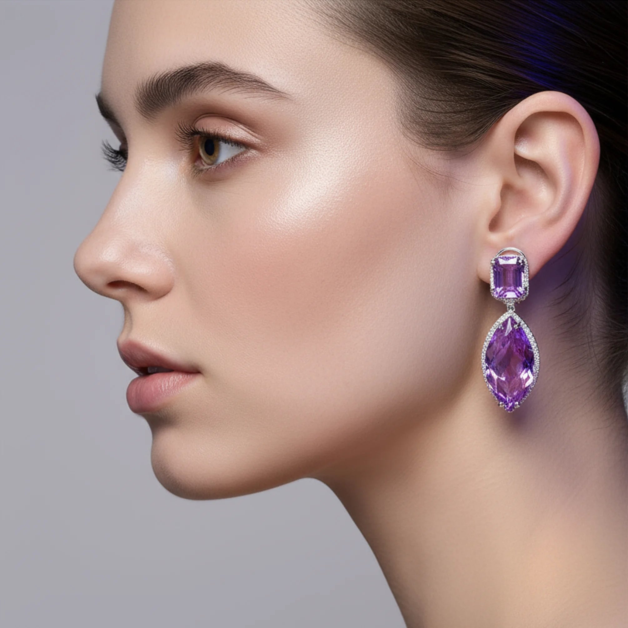 Halo Bolt Drops Earrings for women