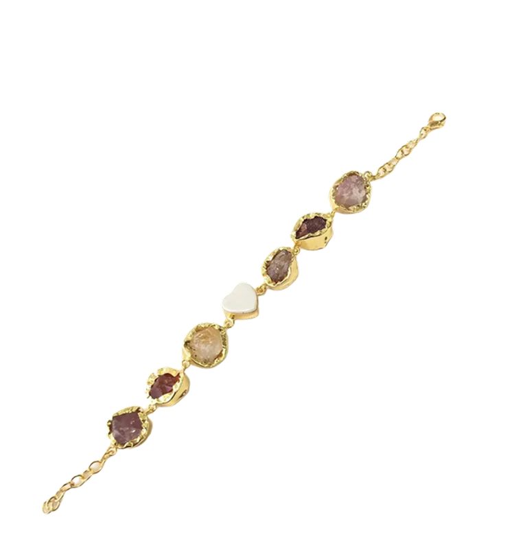 Heart and Stone Bracelet