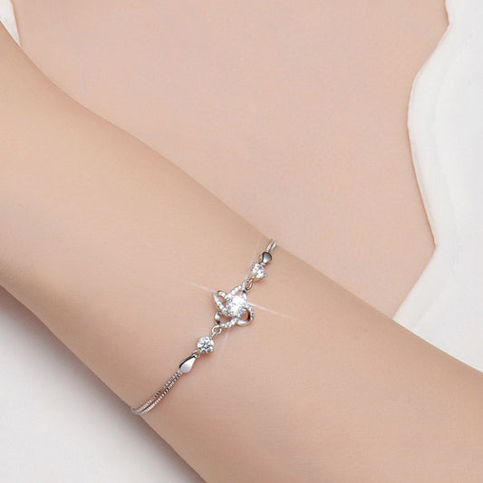 Crystal Clover Bracelet