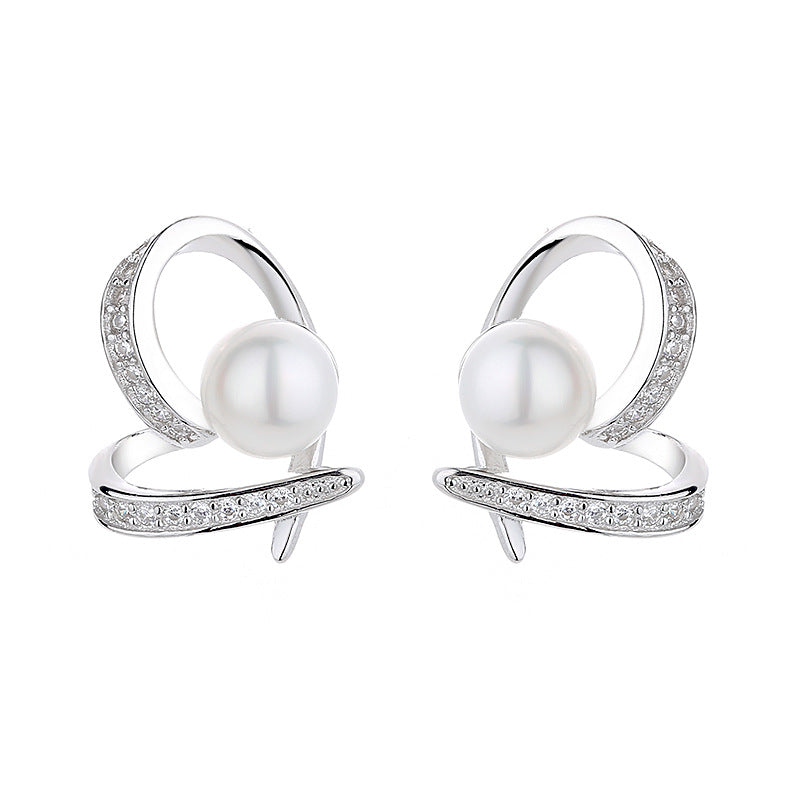 Perl Heart Earrings