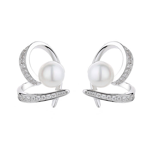 Perl Heart Earrings