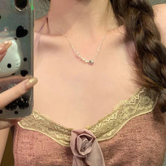 Heart Pearl Necklace