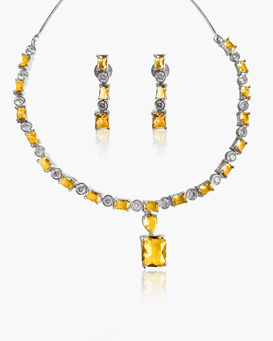 Twin sparklets Necklace