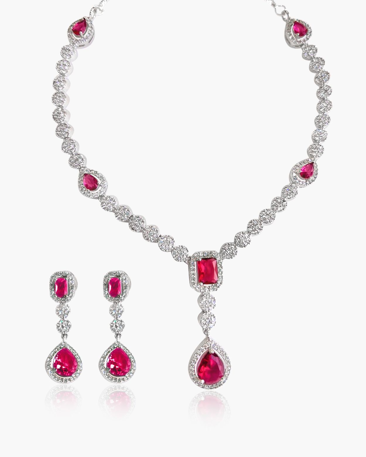 Pear cut Gem Necklace