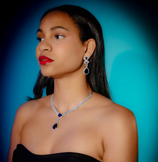 Pear cut Gem Necklace