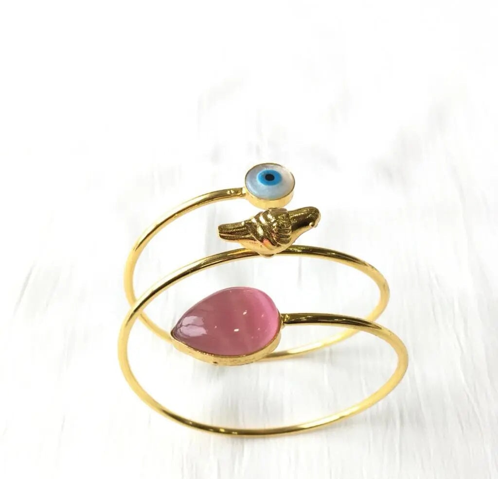 Eye-Catcher cuff bracelet My Store pink 