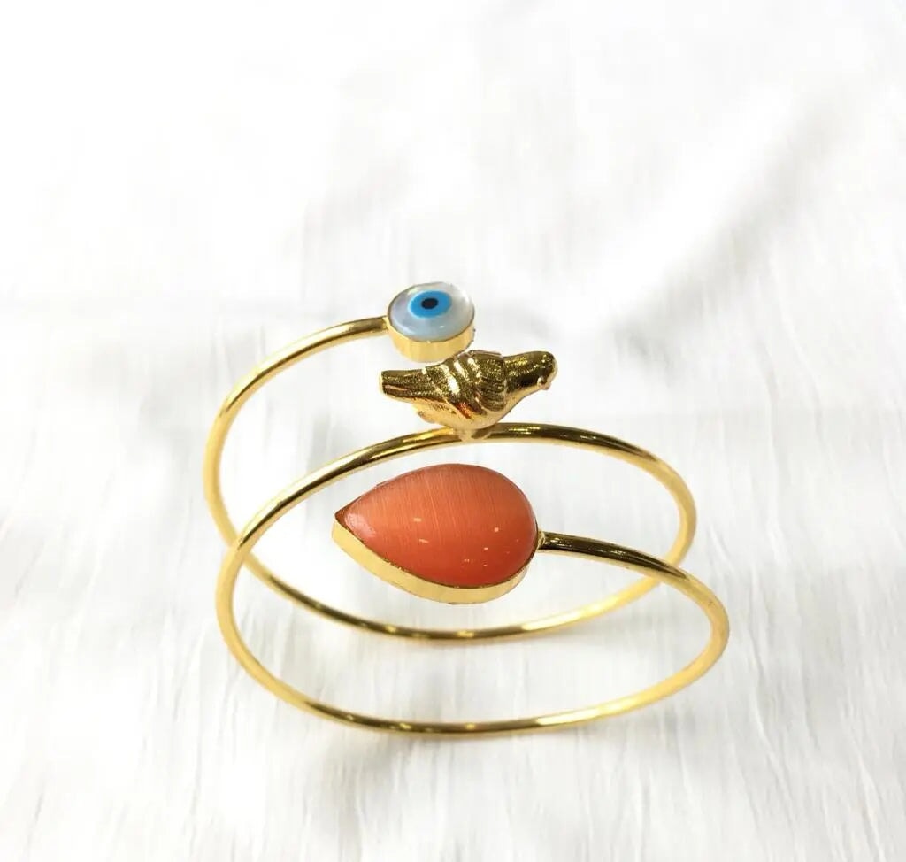 Eye-Catcher cuff bracelet My Store orange 