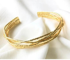 Interwine Bangle bracelet My Store Gold Finish 