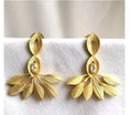 Load image into Gallery viewer, Matty Flake earrings My Store Gold Finish 
