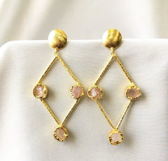 Tile Drops earrings My Store tan 