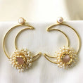 Load image into Gallery viewer, Crescent Chic earrings My Store tan 
