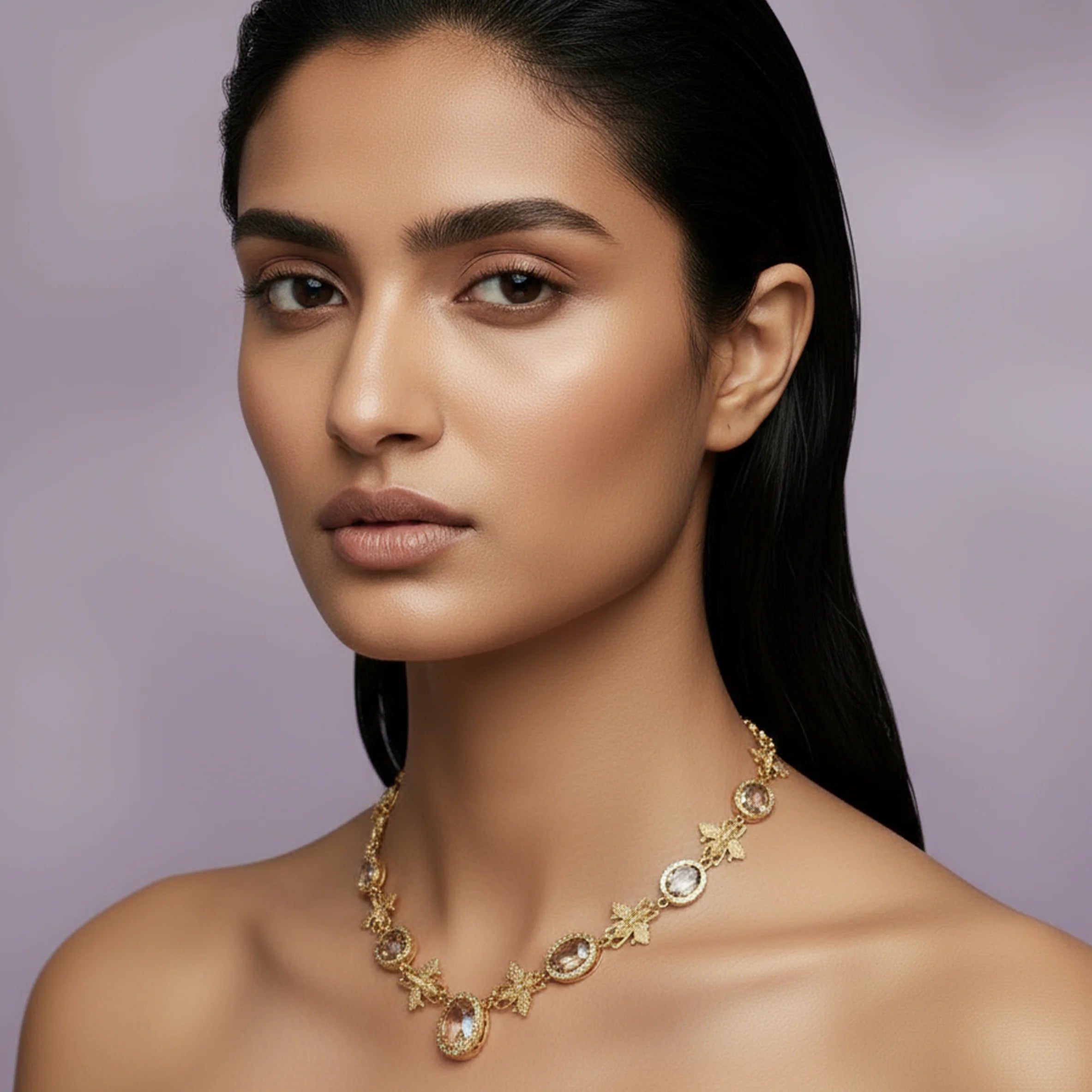 Stone strand necklace