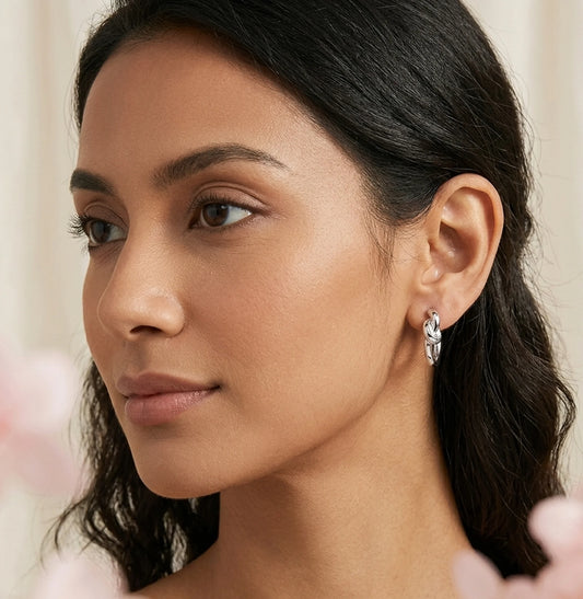 French_Knot_Hoop_Earrings
