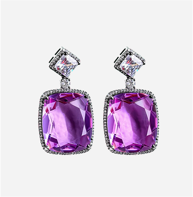 Cushion Cut Earrings