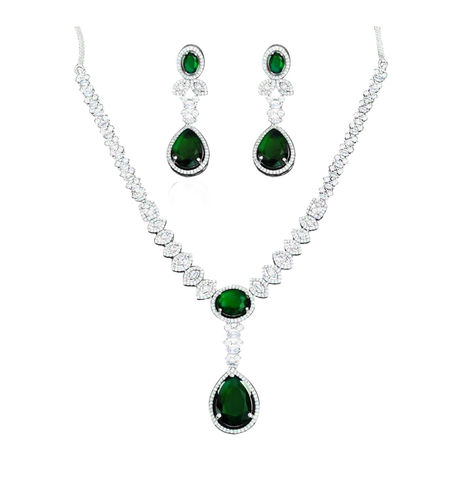 Pear cut Gem Necklace