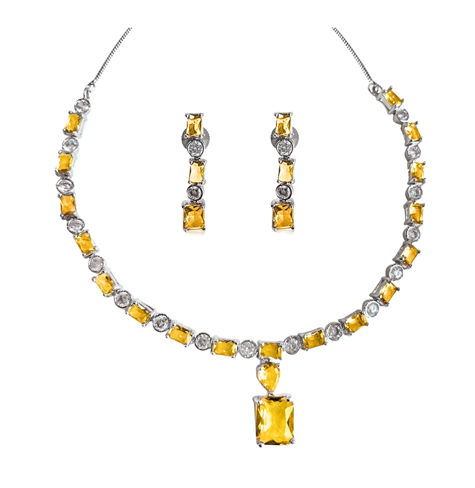 Twin sparklets Necklace