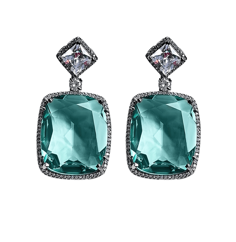 Cushion Cut Earrings