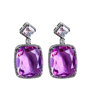 Cushion Cut Earrings