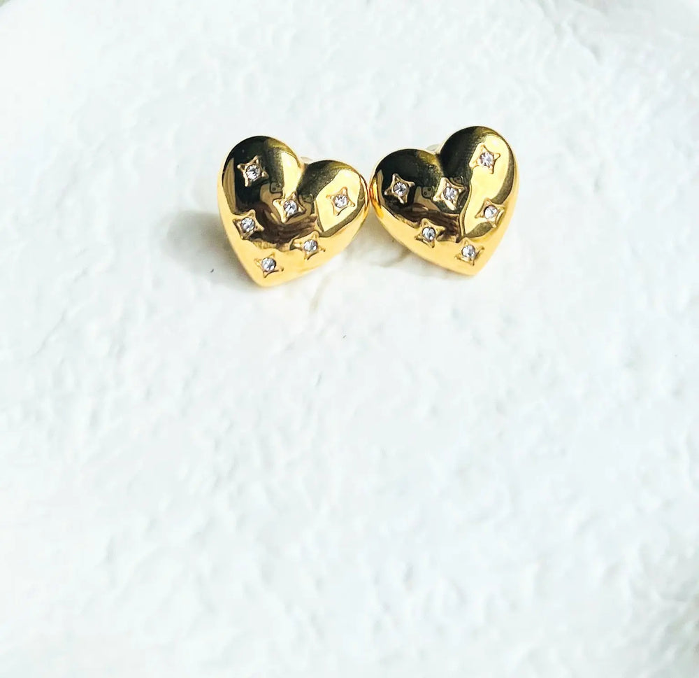 Hearty Studs - shopatclassy5   