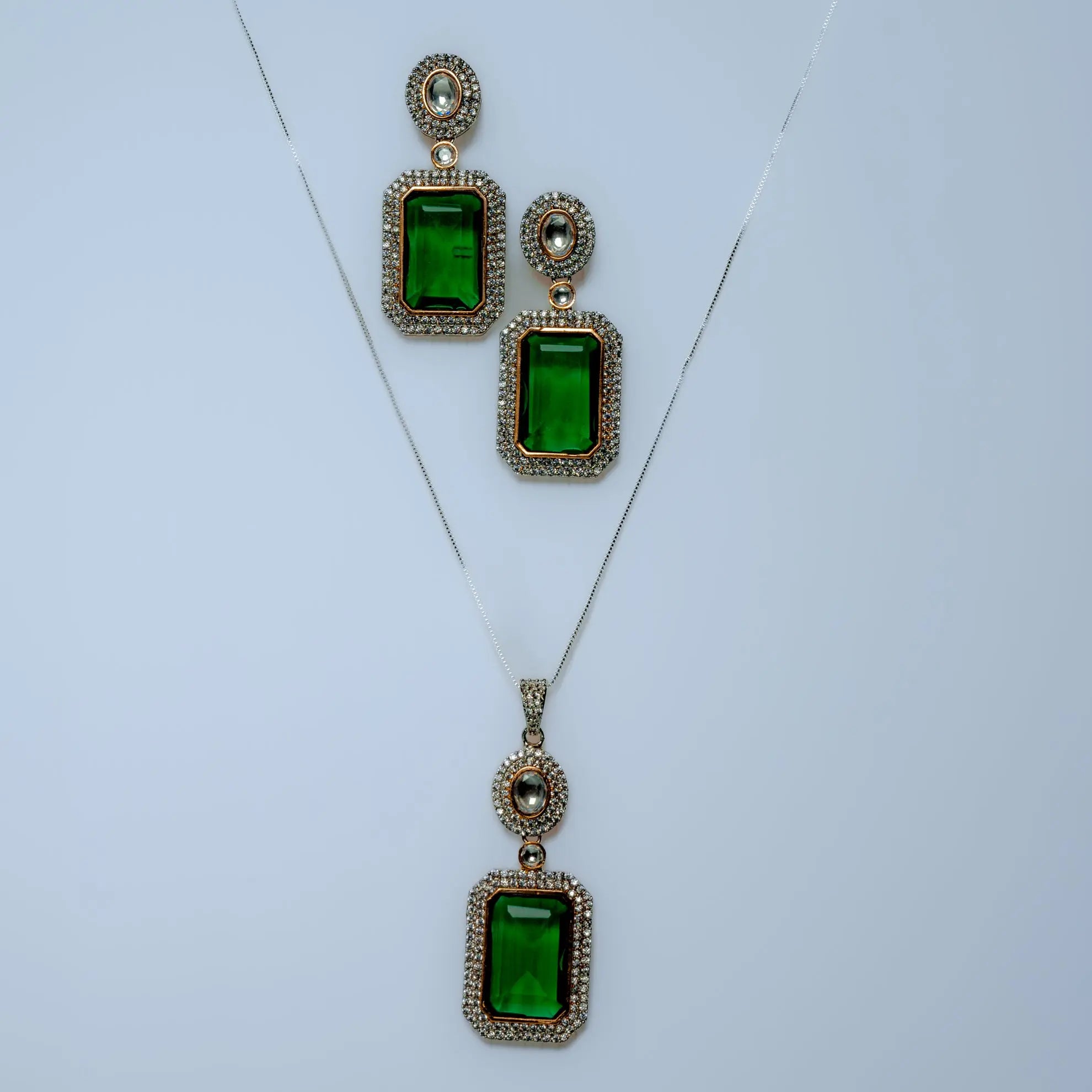 Prism Gem Pendant Set - shopatclassy5