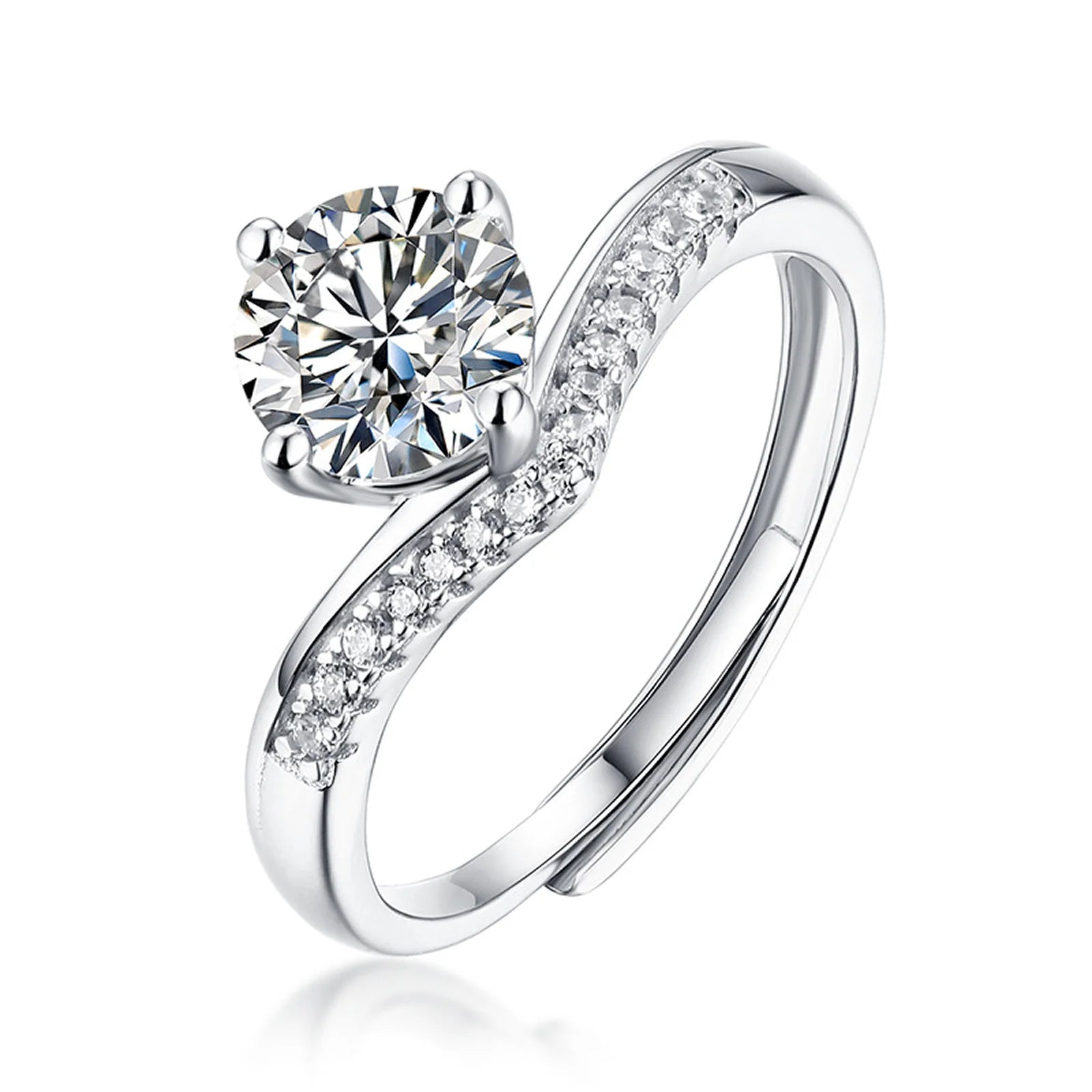 Sparkling Tiara Engagement Ring