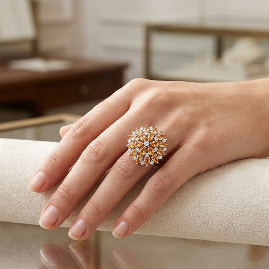 Swirl Stud Ring