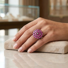 Swirl Stud Ring