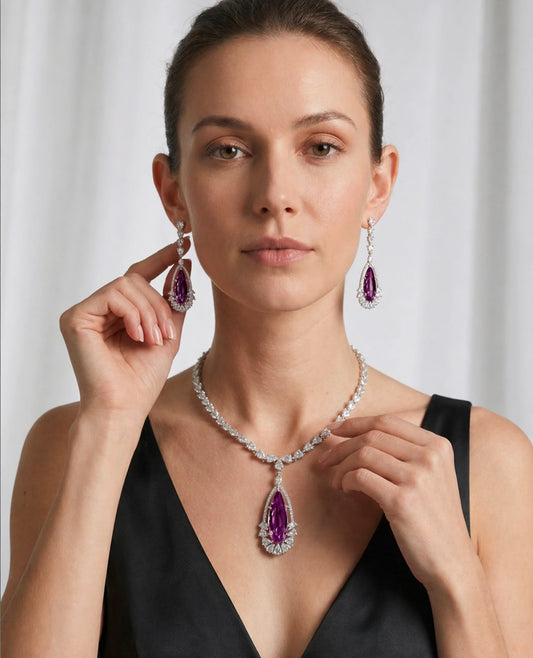 Vintage Drop Cascading Statement Necklace