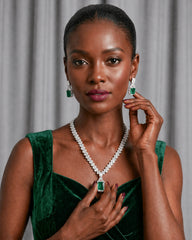 Monalisa Radiant Rectangle Statement Necklace