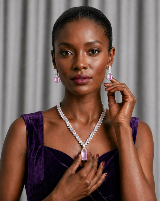 Monalisa Radiant Rectangle Statement Necklace